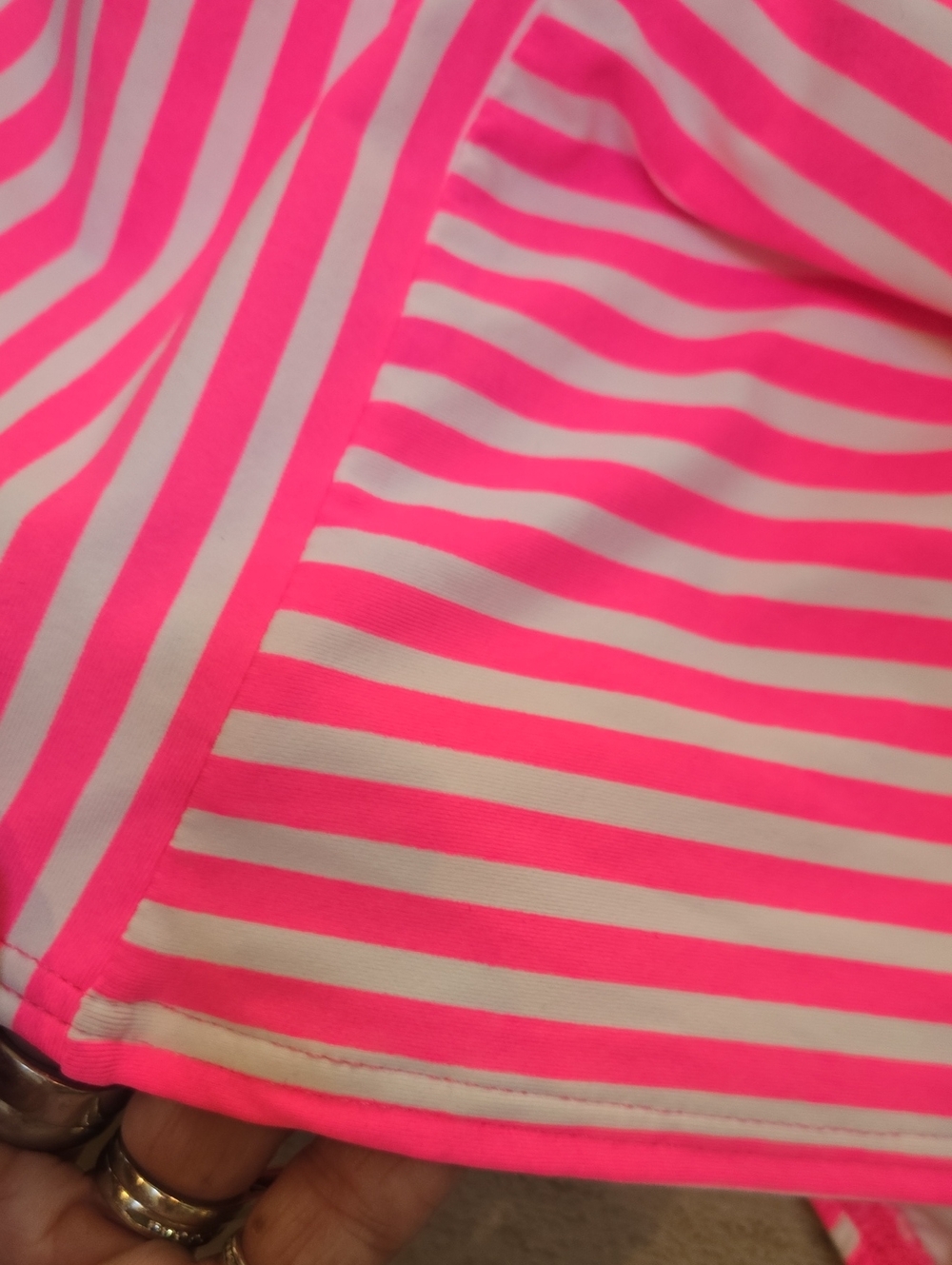 Coco Rave Hot Pink/White Striped Mini Bikini Skort - Picture 3 of 6
